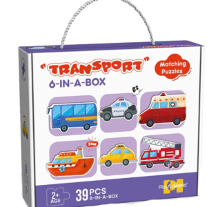 Transport 6 in 1 board puzzle set